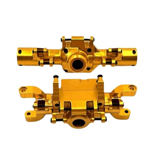 QMLQRGKF CNC -Verfahren Metall -Upgrade vorne und Hinterachehäuser mit 1/10 ZP1001 ZP1002 ZP1003 ZP1004 RC -Autoteile kompatibel(Yellow) von QMLQRGKF