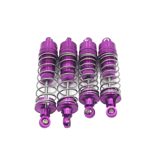 QMLQRGKF Einstellbare vordere und hintere hydraulische Metall -Upgrade -Schocks Kompatibel mit kompatible 1/10 RC Cars 104001 104002(Purple) von QMLQRGKF