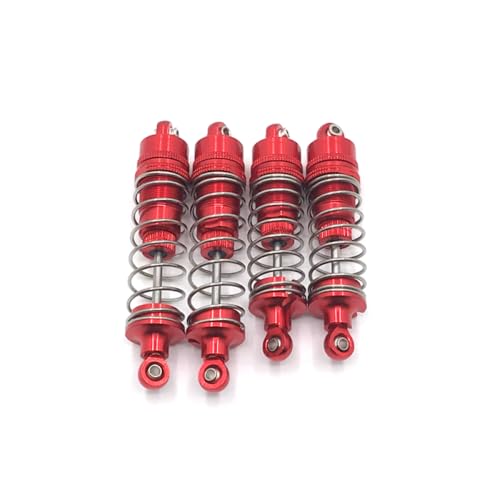 QMLQRGKF Einstellbare vordere und hintere hydraulische Metall -Upgrade -Schocks Kompatibel mit kompatible 1/10 RC Cars 104001 104002(Red) von QMLQRGKF