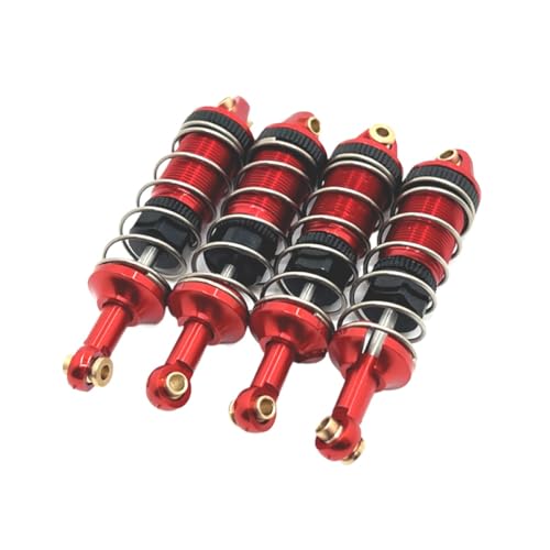 QMLQRGKF Hydraulische Stoßdämpfer Upgrade Kit vorne und hinten Kompatibel mit 1/14 Skala RC -Autos kompatibel mit 14301 14302(Red) von QMLQRGKF