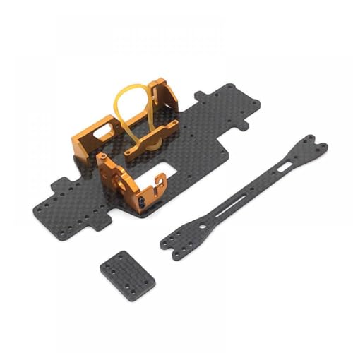 QMLQRGKF Kohlefaser -Grundplattenmotor -Mount und Mount Upgrade Kompatibel mit 284131 K969 K979 K989 K999 P929 P939 kompatible RC -Autos(Gold) von QMLQRGKF