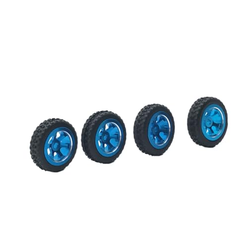 QMLQRGKF Metal Racing Wheel Weichgeräte Haut -Upgrade kompatibel mit 1/28 Modellen 284131 K969 K979 K989 K999 P929 P939 -D -Q -Z RC -Autoteile(Sky Blue) von QMLQRGKF