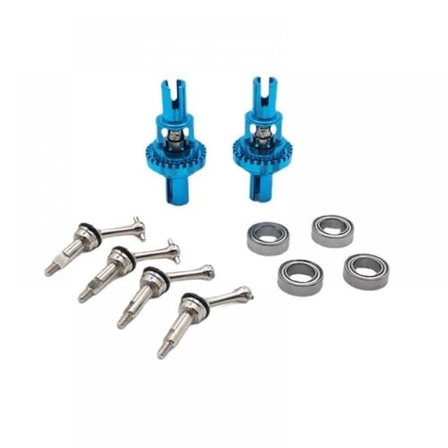 QMLQRGKF Metall Enhanced Ball Differential verlängerte Antriebswelle kompatibel mit 1/28 Modellen K969 K979 K989 K999 P929 P939 RC -Autokomponenten(Sky Blue) von QMLQRGKF