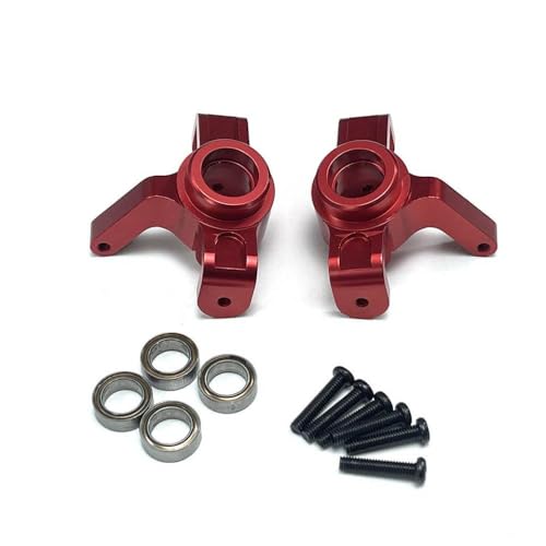 QMLQRGKF Metall -Upgrade -Lenkbecher Kompatibel mit 1/16 RC -Autos kompatibel mit Hyper GO -Modellen 16207 16208 16209 16210 H6v3 M162 M163(Red with Bearings) von QMLQRGKF