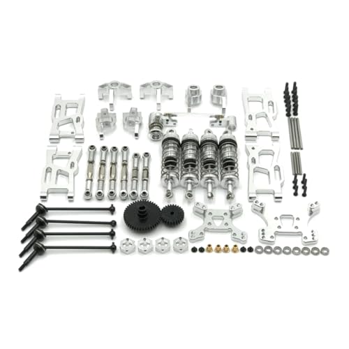 QMLQRGKF Metall -Upgrade -Nachrüstung Kompatibel mit Zahnradantriebswelle 44T 27T 14 Pack kompatibel mit 144010 144001 144002 124017 124019 RC -Autoteile(Silver) von QMLQRGKF