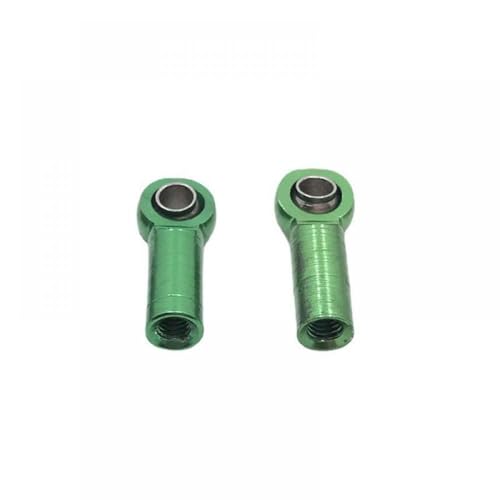 QMLQRGKF Metall -Upgrade Reverse -Gewinde -Stange -Stange -Kugelschnalle mit RC -Autoteilen 2pcs Länge 18 mm Lochdurchmesser 2,5 mm Dicke 7mm(Green) von QMLQRGKF