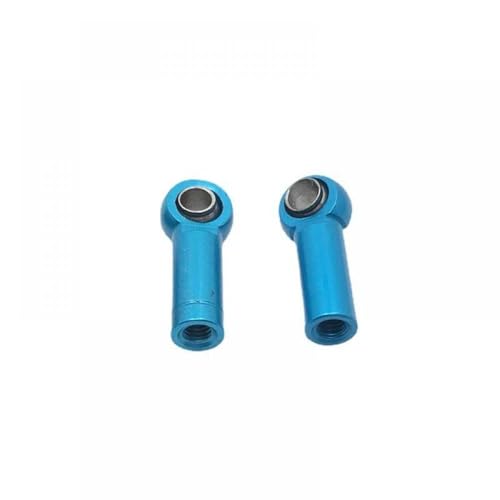 QMLQRGKF Metall -Upgrade Reverse -Gewinde -Stange -Stange -Kugelschnalle mit RC -Autoteilen 2pcs Länge 18 mm Lochdurchmesser 2,5 mm Dicke 7mm(Sky Blue) von QMLQRGKF