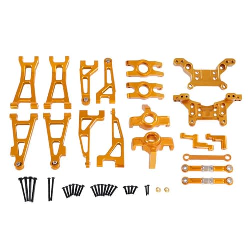 QMLQRGKF Metall -Upgrade -Teile kompatibel mit 16889 16889a 16890 SG1601 SG1602 RC 1/16 Fernbedienungsfahrzeuge Fragile Set -Teile(Gold) von QMLQRGKF