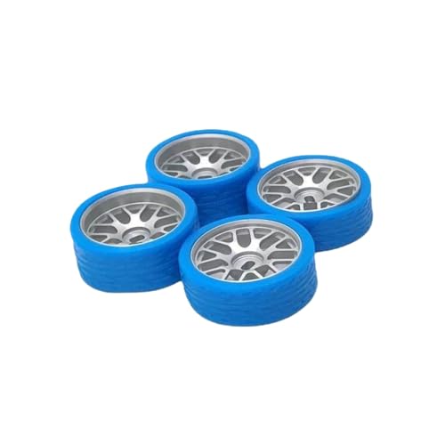 QMLQRGKF Metall verbessert 26,5 -mm -Farb -Rennreifen, die mit 1/28 K Series RC -Autos und Teilen kompatibel ist(Silver Blue) von QMLQRGKF