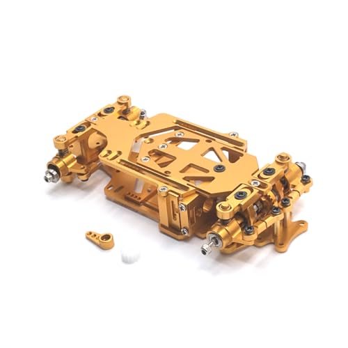 QMLQRGKF RC01 1/28 Metall -Upgrade Heckantriebsauto -Rahmen Kompatibel mit RC -Drift -Rennen, die mit verschiedenen Modellen kompatibel sind(Yellow) von QMLQRGKF