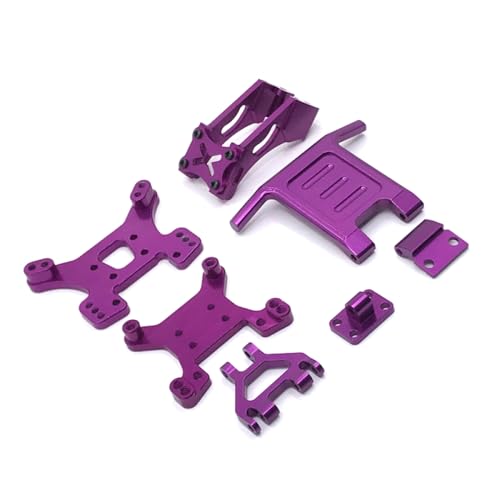 QMLQRGKF Verbessertes Metallschock -Halterungshalter vorne mit 144010 124016 124017 124018 124019 RC -Autos kompatibel(Purple) von QMLQRGKF