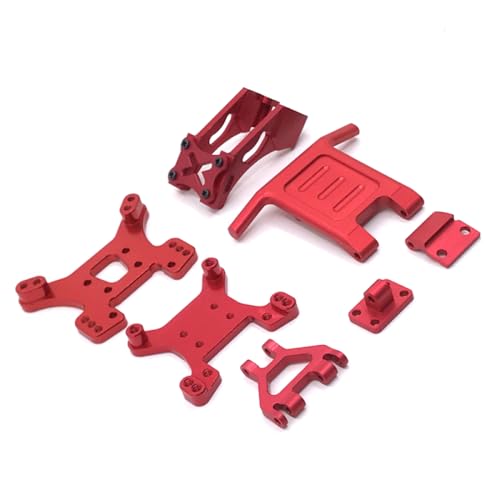 QMLQRGKF Verbessertes Metallschock -Halterungshalter vorne mit 144010 124016 124017 124018 124019 RC -Autos kompatibel(Red) von QMLQRGKF