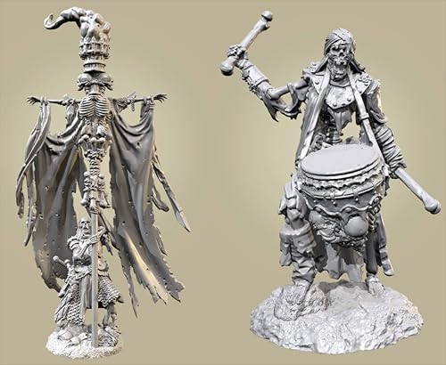 QOMJSDLP 1/35 Ancient Hell Samurai Warrior Resin Model Kit Unbemalt und unmontiert Soldier Resin Model Kit (2-Personen) //g7F2A15 von QOMJSDLP