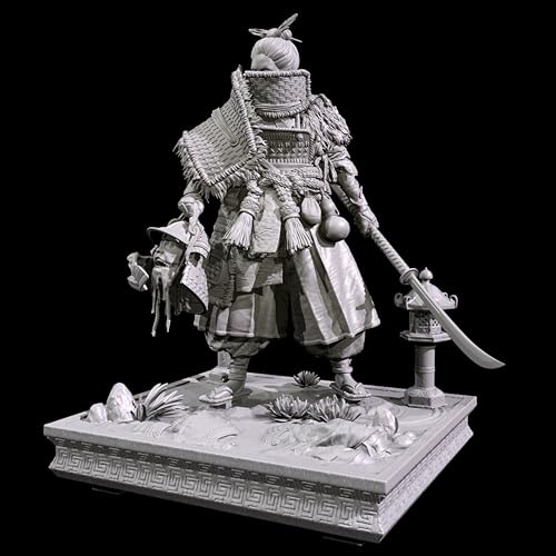 QOMJSDLP 1/35 Ancient Hell Samurai Warrior Resin Modellbausatz Unbemalter und unmontierter Soldat Resin Modellbausatz //g6F4A1 von QOMJSDLP