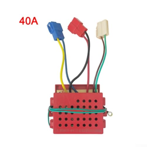 QOXEZY Verbessern Sie den Spaß und die Leistung von Elektroautos für Kinder mit 27 MHz Fernbedienungsempfänger (27 MHz, 12 V, 40 A) von QOXEZY