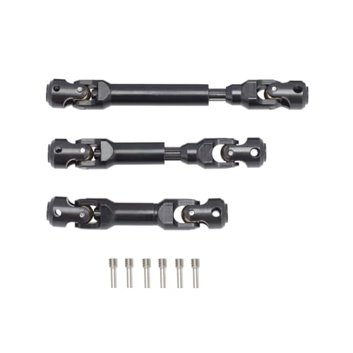 3Pcs Metall Antriebswelle CVD Antriebswelle for TRAXXAS TRX6 TRX-6 G63 6X 6 1/10 RC Crawler Auto Upgrade Teile von QPAJWAKS