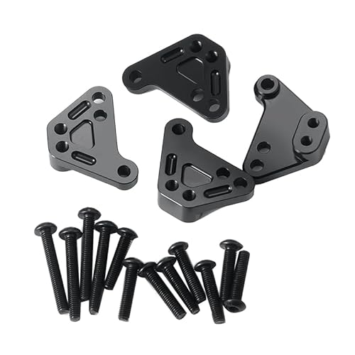 4PCS Metall Shock Mount Türme Vorne und Hinten Erhöhen Schocks Montieren for 1/10 RC Crawler TRAXXAS MAXX Widemaxx von QPAJWAKS