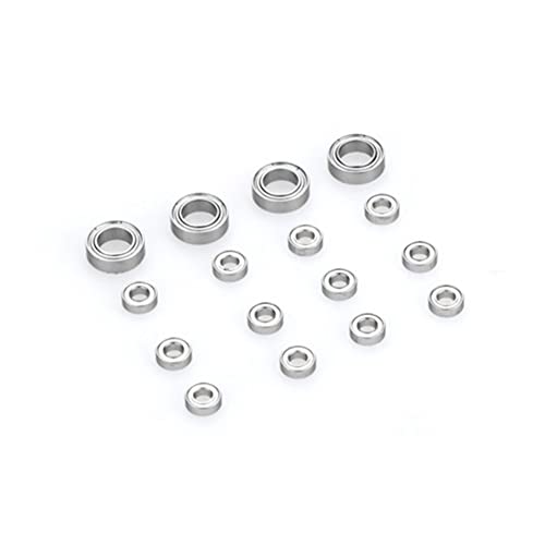 QPAJWAKS 16PCS Stahllager 3X6X2mm 6X10X3mm for WPL C14 C24 B36 MN D90 MN-90 MN99S RC Auto Ersatzteile Upgrade Zubehör von QPAJWAKS