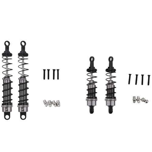 QPAJWAKS Ölgefüllter Stoßdämpfer aus Metall vorn und hinten for 1/12 WLtoys 12428 12423 RC Car Crawler Upgrade-Teil, Titan von QPAJWAKS