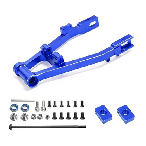 QPAJWAKS for LOSI 1/4 Promoto-MX RC Auto Elektrische Motorrad Hinten Schaukel Arm Hinten Gabel Rad Sitz Zubehör 264000(Blauw) von QPAJWAKS