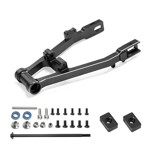 QPAJWAKS for LOSI 1/4 Promoto-MX RC Auto Elektrische Motorrad Hinten Schaukel Arm Hinten Gabel Rad Sitz Zubehör 264000(Zwart) von QPAJWAKS