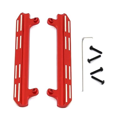 QPAJWAKS for XIAOMI Suzuki JIMNY Metall Seitenpedalschieber RC Auto Upgrade Zubehör 1/16 RC Crawler Autoteile(Rood) von QPAJWAKS