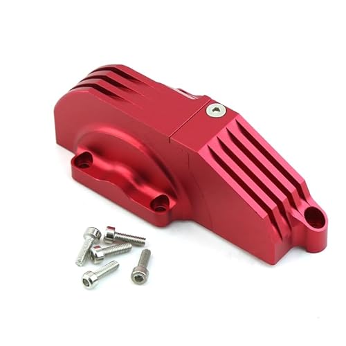 for TRAXXAS 1/10 MAXX 89086-4 -89076-4 Hauptzahnschutzabdeckung aus Aluminiumlegierung Ersatzteile Zubehör PC 8987, Blau(Rood) von QPAJWAKS