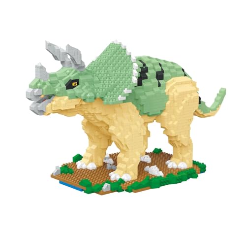QQJIN Mini Baustein Spielzeug Dinosaurier Modell Baukasten Geburtstag Erwachsene und Kinder,E von QQJIN
