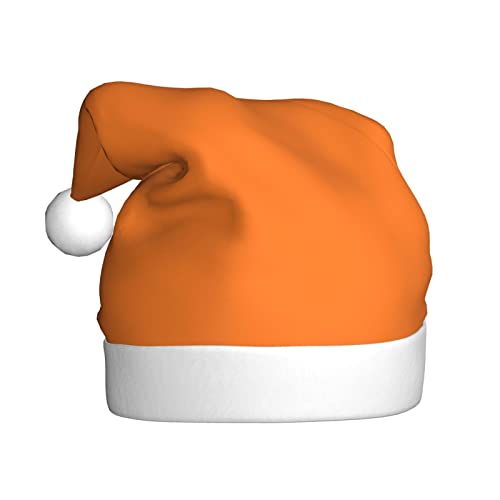 QQLADY Beauty Burnt Orange Santa Hat für Erwachsene Weihnachtsmütze Xmas Urlaub Hut für Neujahr Party Supplies von QQLADY