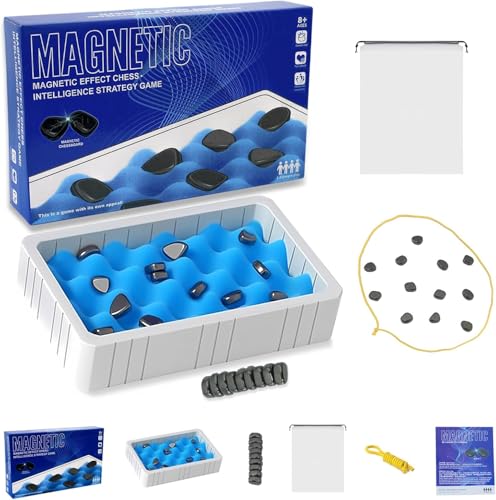 Magnetspiel für den Tisch, magnetisches Brettspiel, Strategiespiel, Familienpartyspiel, magnetisches Schachspiel für mehrere Spieler von QQZIZHPI