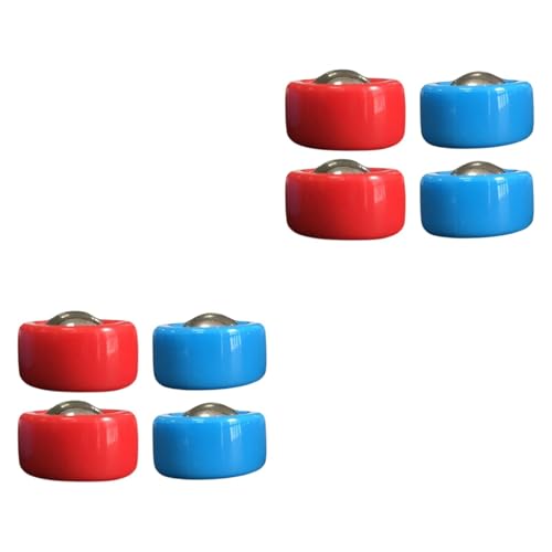 QSTDGVPW 8 Teiliges Mini Shuffleboard Pucks Set, Rot Und Blau, Shuffleboard Zubehör, Durchmesser 19 Mm, Pucks für Indoor Shuffleboard Spiele von QSTDGVPW