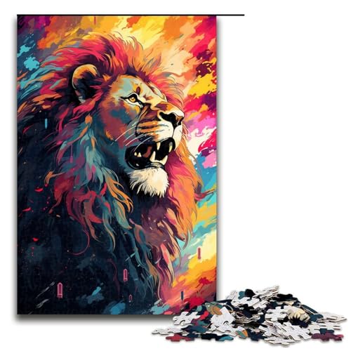 1000 Teile Der Löwe im Krater ist umzingelt Puzzle für Erwachsene Familienspaß Familienspiel Stressabbau schwierige Herausforderung 1000 Teile 1000 Teile Der Löwe im Krater ist umzingelt Puzzle für Erwachsene Familienspaß Familienspiel Stressabbau schwierige Herausforderung 1000 Teile von QSYFNBZL