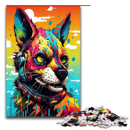 1000 Teile Roboter Afrikanische Hyäne von SplattersLots Dickes Farbpuzzlespiel für Erwachsene geeignet für Paare und Teenager ab 14 Jahren 75 x 50 cm 1000 Teile Roboter Afrikanische Hyäne von SplattersLots Dickes Farbpuzzlespiel für Erwachsene geeignet für Paare und Teenager ab 14 Jahren 75 x 50 cm von QSYFNBZL