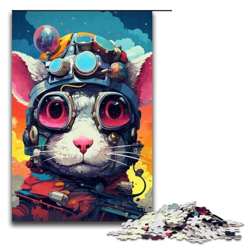 1000 teiliges Puzzle Lernspiele Roboterratte von Splatters Viele Dicke Bunte Wolken Puzzles für Erwachsene aus Holz für Familienspaß und Spieleabende 75 x 50 cm 1000 teiliges Puzzle Lernspiele Roboterratte von Splatters Viele Dicke Bunte Wolken Puzzles für Erwachsene aus Holz für Familienspaß und Spieleabende 75 x 50 cm von QSYFNBZL