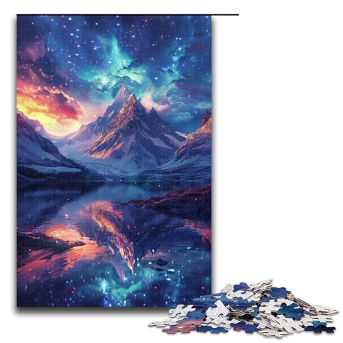 1000 teiliges Puzzle Mountain Aurora Puzzle für Erwachsene Holz Familienspiel 1000 PCS 1000 teiliges Puzzle Mountain Aurora Puzzle für Erwachsene Holz Familienspiel 1000 PCS von QSYFNBZL