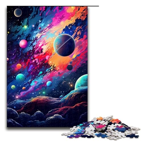 1000 teiliges Puzzle Planet ist von Spritzern umgeben viele Bunte Wolken Puzzle für Erwachsene Holzpuzzle tolle Geschenke zu Weihnachten 75 x 50 cm 1000 teiliges Puzzle Planet ist von Spritzern umgeben viele Bunte Wolken Puzzle für Erwachsene Holzpuzzle tolle Geschenke zu Weihnachten 75 x 50 cm von QSYFNBZL