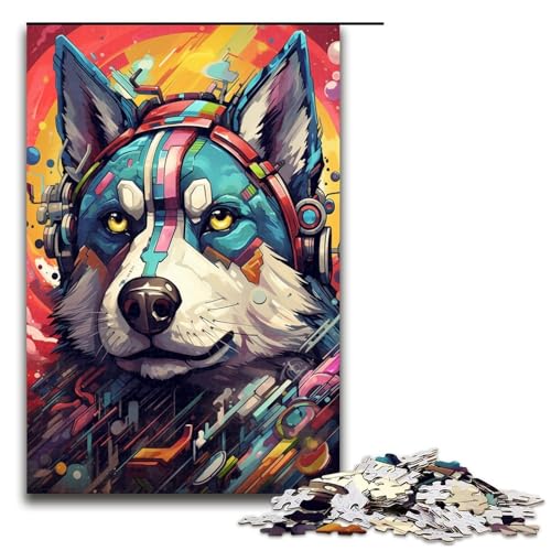 1000 teiliges Puzzle Robot Husky von SplattersLots Dicke farbige Wolken für Erwachsene Holzpuzzle Familienspiele 75 x 50 cm 1000 teiliges Puzzle Robot Husky von SplattersLots Dicke farbige Wolken für Erwachsene Holzpuzzle Familienspiele 75 x 50 cm von QSYFNBZL