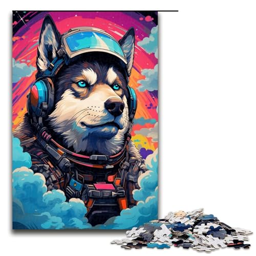 1000 teiliges Puzzle Robot Husky von SplattersLots Dickes farbiges Wolkenpuzzle für Erwachsene Holzpuzzle tolle Geschenke für Weihnachten 75 x 50 cm 1000 teiliges Puzzle Robot Husky von SplattersLots Dickes farbiges Wolkenpuzzle für Erwachsene Holzpuzzle tolle Geschenke für Weihnachten 75 x 50 cm von QSYFNBZL