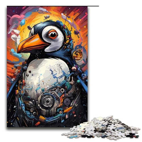 1000 teiliges Puzzle Roboter Pinguin von SplattersLots Dickes farbiges Puzzle für Erwachsene Holz Familienspiel 75 x 50 cm 1000 teiliges Puzzle Roboter Pinguin von SplattersLots Dickes farbiges Puzzle für Erwachsene Holz Familienspiel 75 x 50 cm von QSYFNBZL