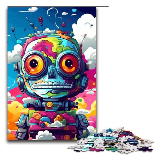 1000 teiliges Puzzle Roboter von Splatters Viele Dicke Bunte Wolken am Himmel Puzzle für Erwachsene Holz Familienspiel 75 x 50 cm 1000 teiliges Puzzle Roboter von Splatters Viele Dicke Bunte Wolken am Himmel Puzzle für Erwachsene Holz Familienspiel 75 x 50 cm von QSYFNBZL