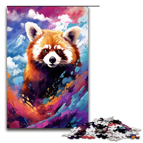 1000 teiliges Puzzle Roter Panda und Schmetterling von Splatters Viele Bunte Puzzles für Erwachsene Holzpuzzle Lernspiel 75 x 50 cm 1000 teiliges Puzzle Roter Panda und Schmetterling von Splatters Viele Bunte Puzzles für Erwachsene Holzpuzzle Lernspiel 75 x 50 cm von QSYFNBZL