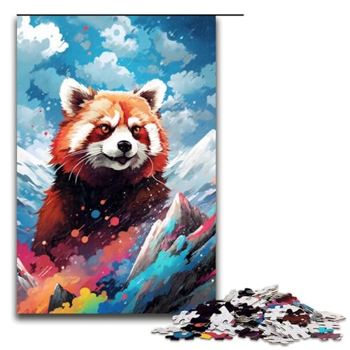 1000 teiliges Puzzle Roter Panda und Schmetterling von SplattersLots of Coloured Puzzles Holzpuzzles Lernspiele Heimdekoration 75 x 50 cm 1000 teiliges Puzzle Roter Panda und Schmetterling von SplattersLots of Coloured Puzzles Holzpuzzles Lernspiele Heimdekoration 75 x 50 cm von QSYFNBZL