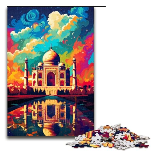 1000 teiliges Puzzle Taj Mahal ist von Spritzern umgeben Viele Bunte Puzzles Holzpuzzles Lernspiele Heimdekoration 1000 Teile 1000 teiliges Puzzle Taj Mahal ist von Spritzern umgeben Viele Bunte Puzzles Holzpuzzles Lernspiele Heimdekoration 1000 Teile von QSYFNBZL