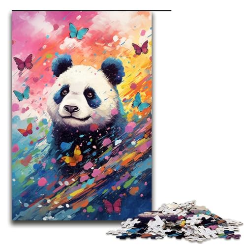 1000 teiliges Puzzle farbenfrohes Panda Puzzle für Erwachsene Holz Familienspiel 75 x 50 cm 1000 teiliges Puzzle farbenfrohes Panda Puzzle für Erwachsene Holz Familienspiel 75 x 50 cm von QSYFNBZL