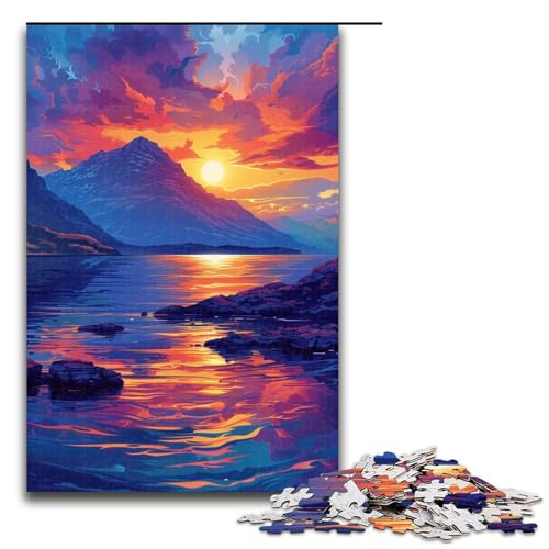 1000 teiliges Puzzle für Erwachsene Berge bei Sonnenuntergang Puzzle für Lernspiele Herausforderung Spielzeug Kunstwerk Geschenk 1000 Teile 1000 teiliges Puzzle für Erwachsene Berge bei Sonnenuntergang Puzzle für Lernspiele Herausforderung Spielzeug Kunstwerk Geschenk 1000 Teile von QSYFNBZL