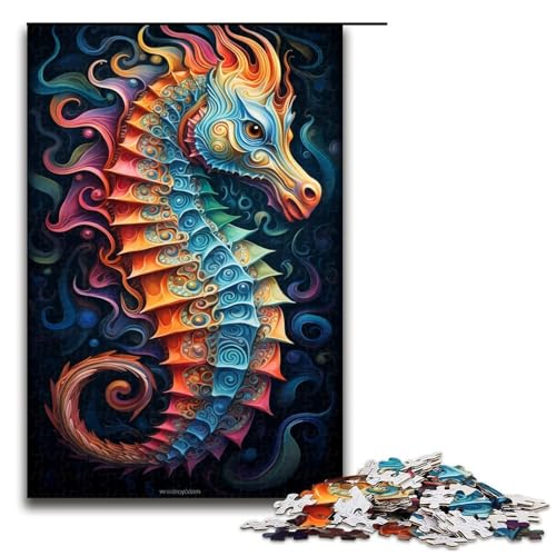 1000 teiliges Puzzle für Erwachsene Bunte Seepferdchen Puzzle für Erwachsene Holzpuzzle anspruchsvolles Spiel 1000 Teile 1000 teiliges Puzzle für Erwachsene Bunte Seepferdchen Puzzle für Erwachsene Holzpuzzle anspruchsvolles Spiel 1000 Teile von QSYFNBZL