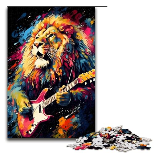 1000 teiliges Puzzle für Erwachsene Der Löwe spielt Gitarre Puzzle für Lernspiele Herausforderung Spielzeug Kunstwerk Geschenk 1000 Teile 1000 teiliges Puzzle für Erwachsene Der Löwe spielt Gitarre Puzzle für Lernspiele Herausforderung Spielzeug Kunstwerk Geschenk 1000 Teile von QSYFNBZL