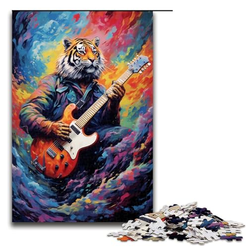 1000 teiliges Puzzle für Erwachsene Der Tiger spielt Gitarre Puzzle für Lernspiele Herausforderung Spielzeug Kunstwerk Geschenk 1000 Teile 1000 teiliges Puzzle für Erwachsene Der Tiger spielt Gitarre Puzzle für Lernspiele Herausforderung Spielzeug Kunstwerk Geschenk 1000 Teile von QSYFNBZL