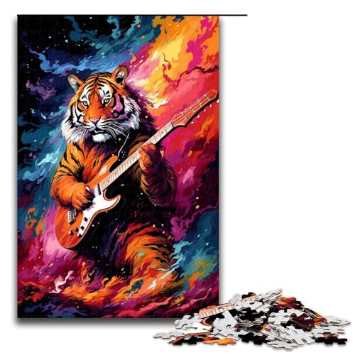 1000 teiliges Puzzle für Erwachsene Der Tiger spielt Gitarre praktisches Spiel 1000 Teile 1000 teiliges Puzzle für Erwachsene Der Tiger spielt Gitarre praktisches Spiel 1000 Teile von QSYFNBZL