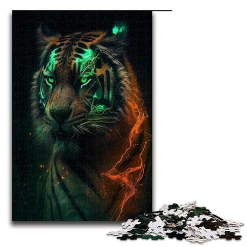 1000 teiliges Puzzle für Erwachsene Elemental Lightning Tigers Puzzle für Lernspiele Herausforderung Spielzeug Kunstwerk Geschenk 1000 Teile 1000 teiliges Puzzle für Erwachsene Elemental Lightning Tigers Puzzle für Lernspiele Herausforderung Spielzeug Kunstwerk Geschenk 1000 Teile von QSYFNBZL